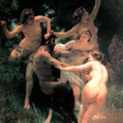 Nymphs And Satyr 1873 Poster
