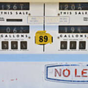 Old Gas Pump Detail, Jerome, Arizona, Usa #1 Poster