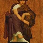 Property From A Private Collection Greece Frederic Lord Leighton P R A. British 1830  1896 Mnemosyne #1 Poster