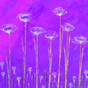Purple Wildflowers Poster