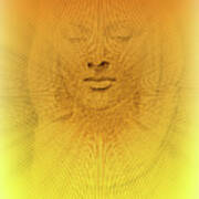 Stone Lady - Sculpture, Digitally Alienated #1 Poster