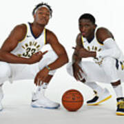 Victor Oladipo And Myles Turner #1 Poster