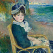 By The Seashore By Pierre-auguste Renoir Poster