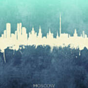 Moscow Russia Skyline #13 Poster