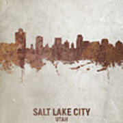 Salt Lake City Utah Skyline #14 Poster