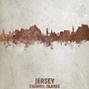 Jersey Channel Islands Skyline #15 Poster