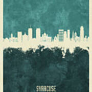 Syracuse New York Skyline #15 Poster