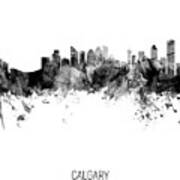 Calgary Canada Skyline #16 Poster