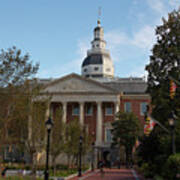 Maryland State Capitol Building In Annapolis Maryland #16 Poster