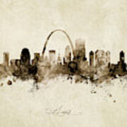 St Louis Missouri Skyline #16 Poster