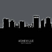 Asheville North Carolina Skyline #17 Poster