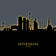 Gothenburg Sweden Skyline #17 Poster