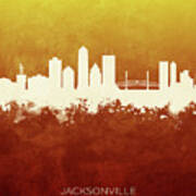 Jacksonville Florida Skyline #17 Poster