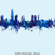 Santiago De Chile Skyline #17 Poster