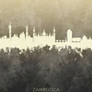Zaragoza Spain Skyline #18 Poster