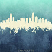 Charlotte North Carolina Skyline #19 Poster