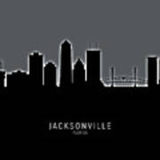Jacksonville Florida Skyline #19 Poster