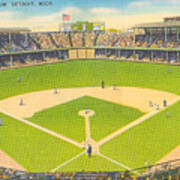 1938 Briggs Stadium Detroit Poster