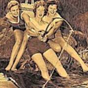 1950s Threes Sisters Fishing For...2of2 Poster