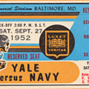 1952 Yale Vs. Navy Poster