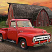 1953 Ford F-100 Pickup Poster