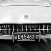 1954 White Chevrolet Corvette X100 Poster