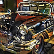 1955 Buick Century Highway Patrol In Modern Popular Culture Wpa Revivalist Action Style 20210712 Poster