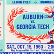 1960 Auburn Vs. Georgia Tech Poster