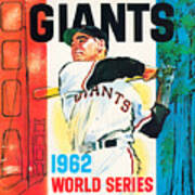 1962 World Series San Francisco Giants Art Poster