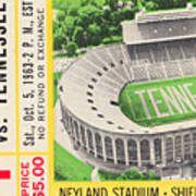 1963 Mississippi State Vs. Tennessee Poster