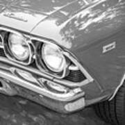 1969 Red Chevrolet El Camino Ss 396 X153 Poster