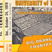 1970 Florida Vs. Tennessee Poster