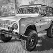 1972 Wind Blue Ford Bronco X109 Poster