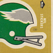 1981 Philadelphia Eagles Fleer Sticker Poster
