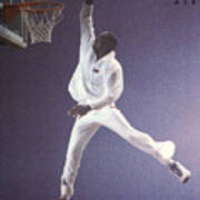 1987 Nike Jordan Up In The Air Ad Poster