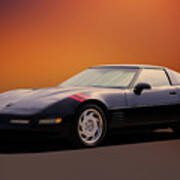 1991 Chevrolet C4 Corvette Coupe Poster