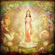 Lakshmi With Angels And Muses #2 Poster