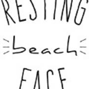 Resting Beach Face #2 Poster