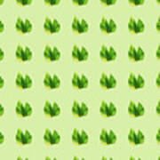 Seamless Leaf Pattern #2 Poster