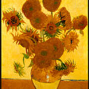 Sunflowers 1888 Poster