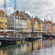 Beautiful Nyhavn Canal In Copenhagen Poster