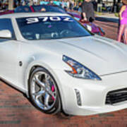 2017 White Nissan 370z Coupe X114 Poster