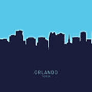 Orlando Florida Skyline #21 Poster