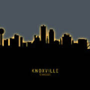 Knoxville Tennessee Skyline #23 Poster