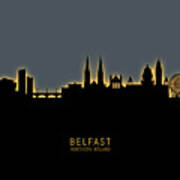 Belfast Northern Ireland Skyline #24 Poster