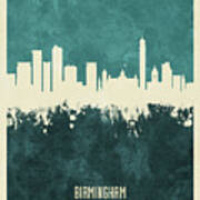 Birmingham England Skyline #24 Poster