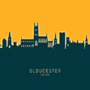 Gloucester England Skyline #26 Poster