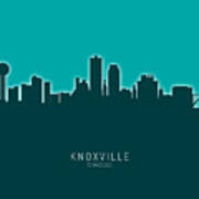 Knoxville Tennessee Skyline #27 Poster