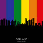 Oakland California Skyline #27 Poster