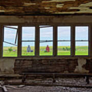 Charbonneau Nd Series - Schoolhouse Daydreaming Window View Of Ghost Town Poster